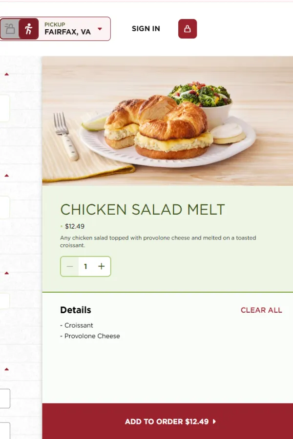Chicken Salad Melt 3 How to Order chicken salad chick melt