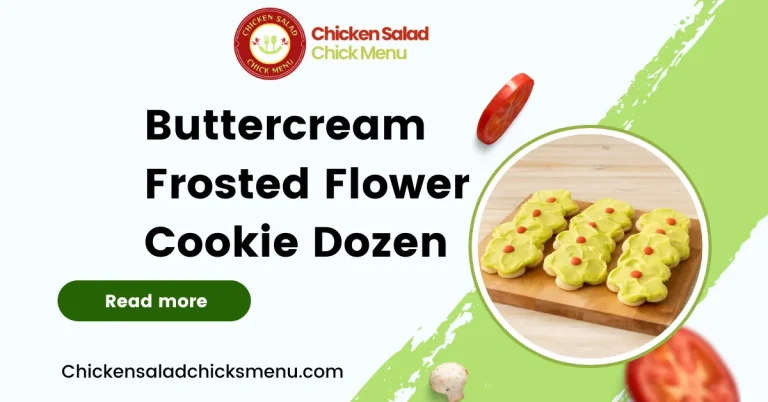 Buttercream Frosted Flower Cookie Dozen