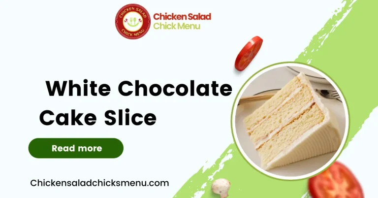 White Chocolate Cake Slice