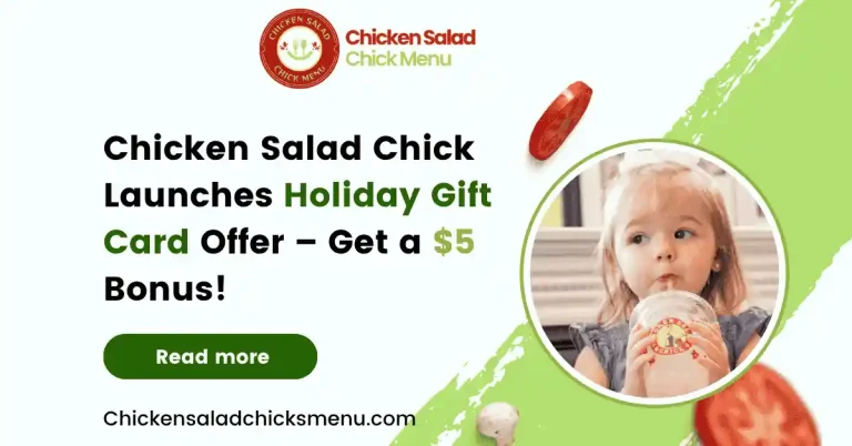 Chicken Salad Chick Launches Holiday Gift Card Offer – Get a $5 Bonus!
